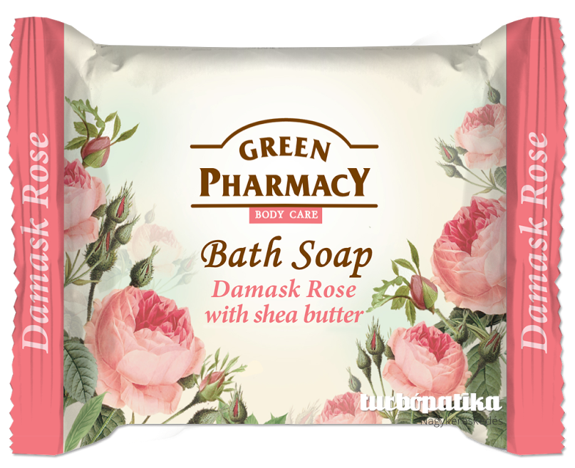 Green Pharmacy gyógynövényes szappan damaszkuszi rózsa és sheavaj kivonattal 100 g