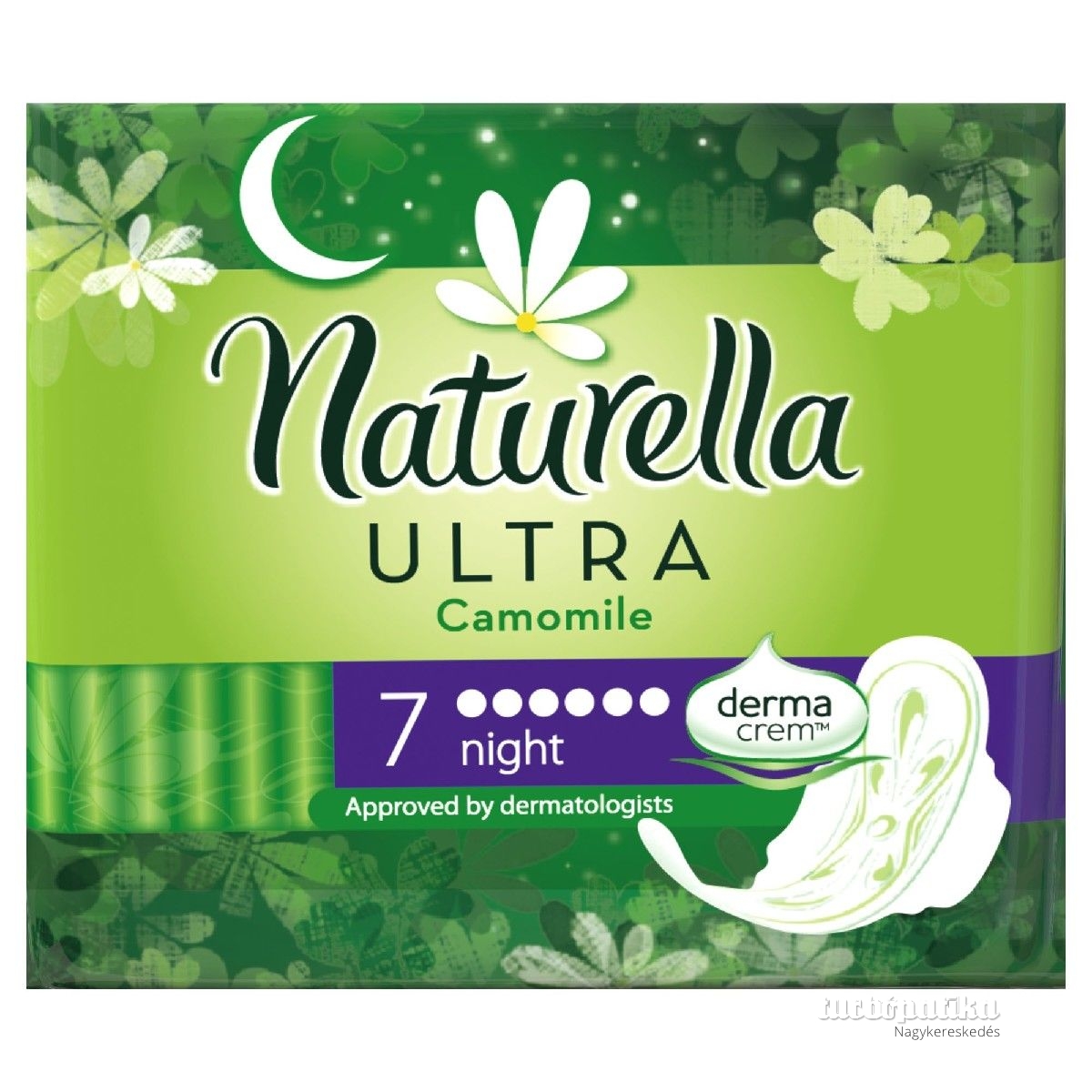 Naturella betét egészségügyi 7 db-os Normal Ultra Camomile Night