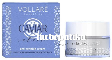 Vollaré caviar kaviáros bőrfiatalító és bőrregeneráló anti-aging éjszakai arckrém 50 ml 