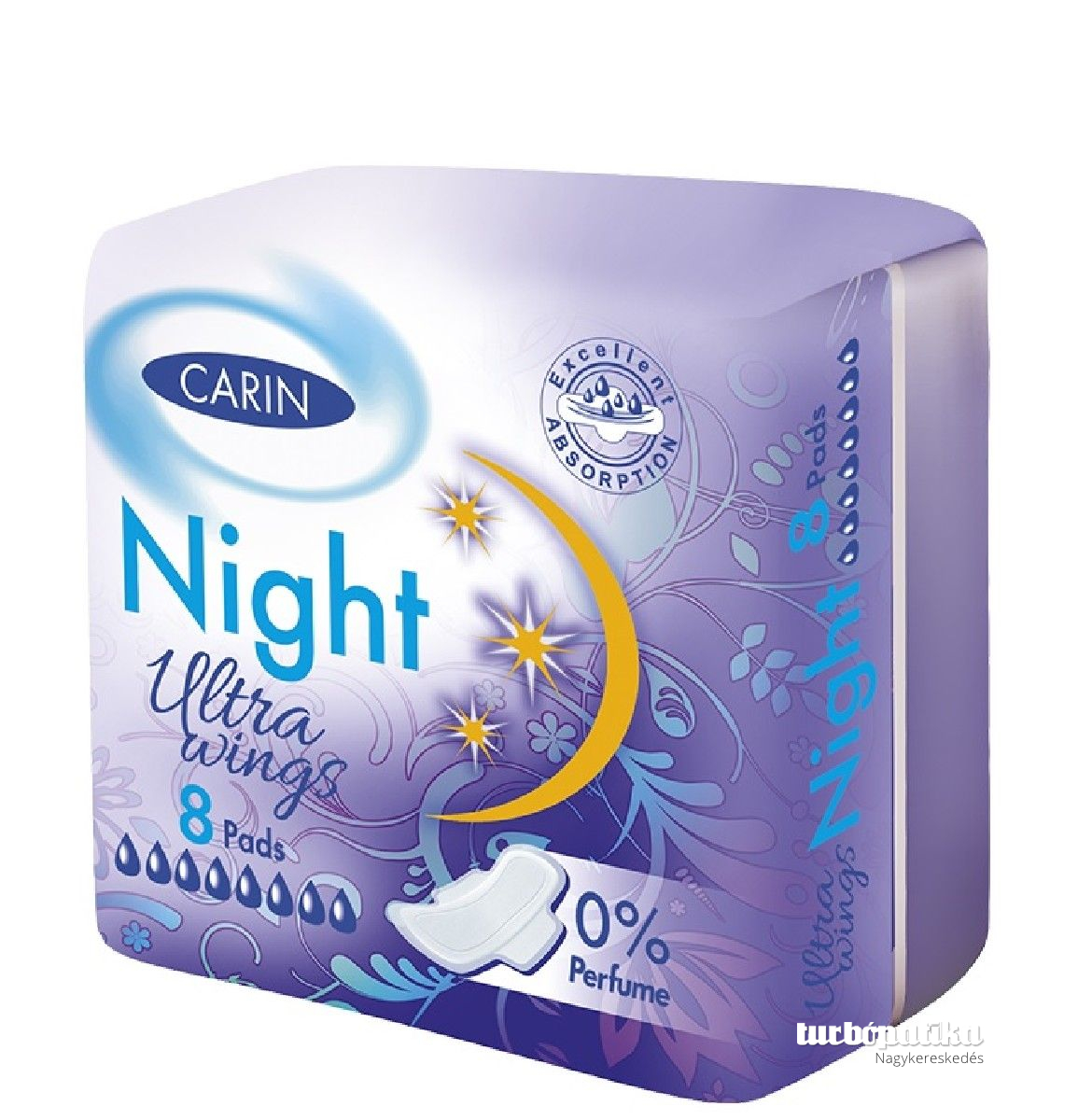 Carine betét egészségügyi 8db-os Ultra Night