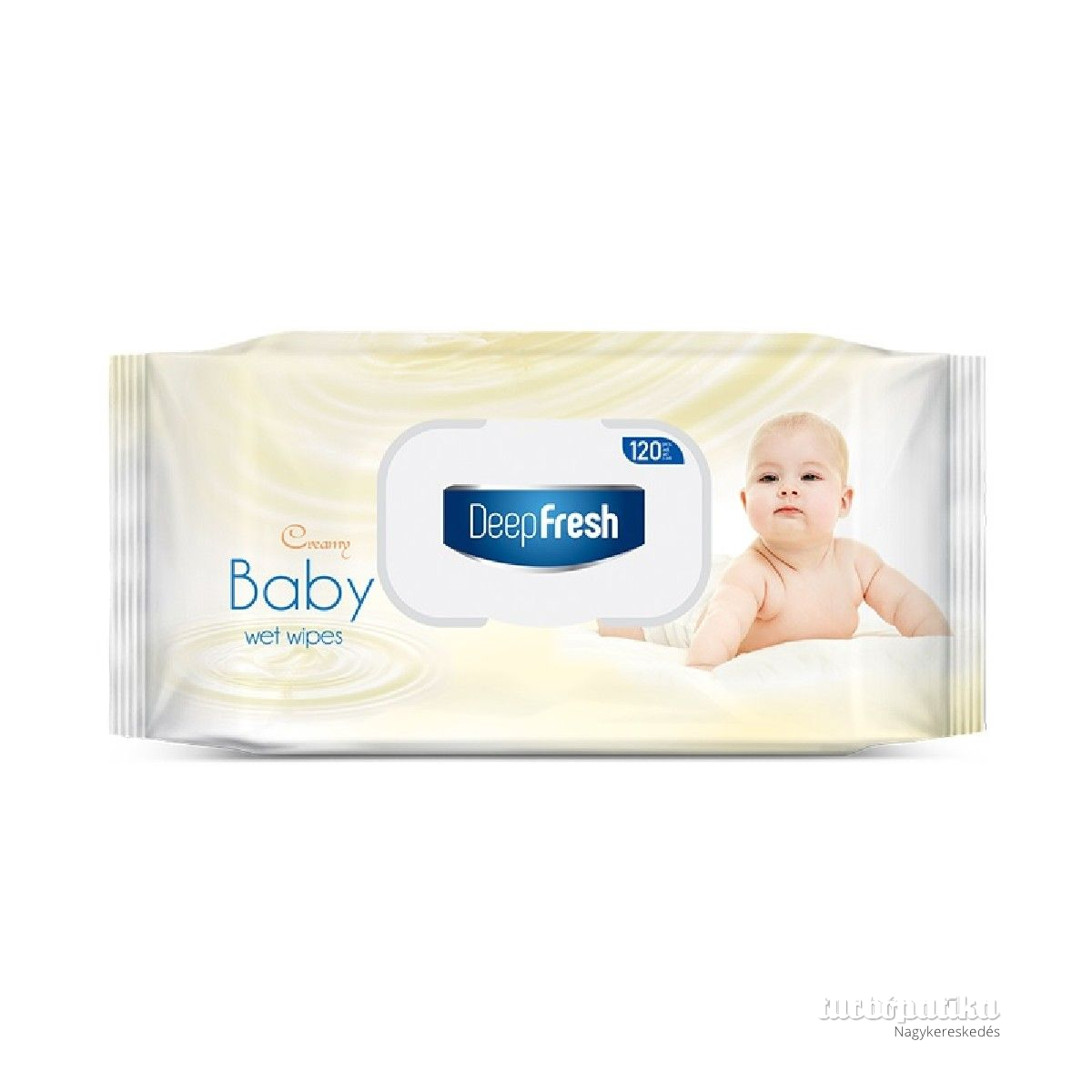Deep Fresh nedves baba törlőkendő 120 db-os Creamy SOFT Touch baby