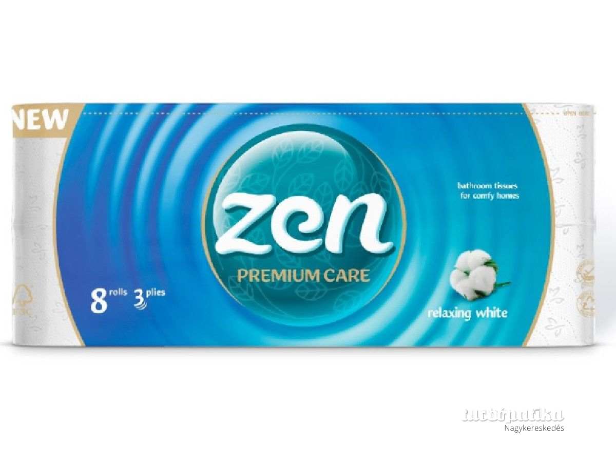 ZEN Prémium Care wc papír 8t. 3r. 145 lap 19m Relaxing FEHÉR