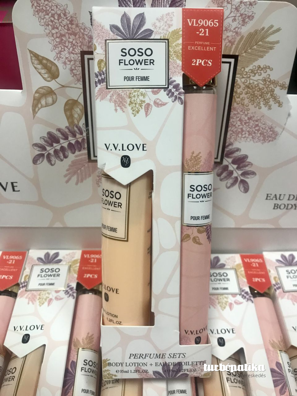 V.V Love parfüm+testápoló Női szett 2x35 ml Soso Flower (VL9065-21)