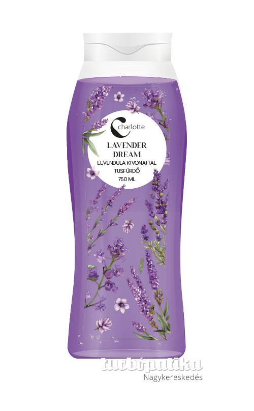 Charlotte tusfürdő lavender deram levendula kivonattal 750 ml