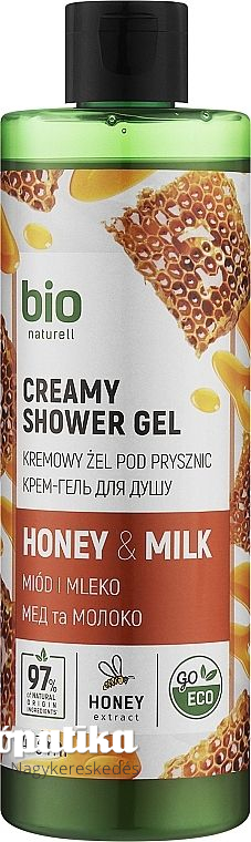 Bio Naturell Méz & tej krémtusfürdő 473 ml