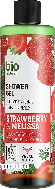 Bio Naturell Eper & melissa krémtusfürdő 473 ml