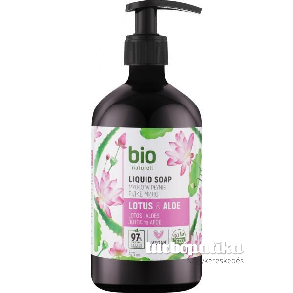 Bio Naturell Lótusz & aloe folyékony krémszappan 473 ml (pumpás)