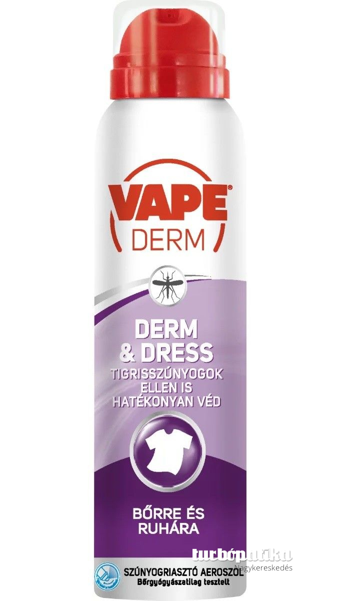 Vape szúnyogriasztó 100ml aeroszol Derm and dress