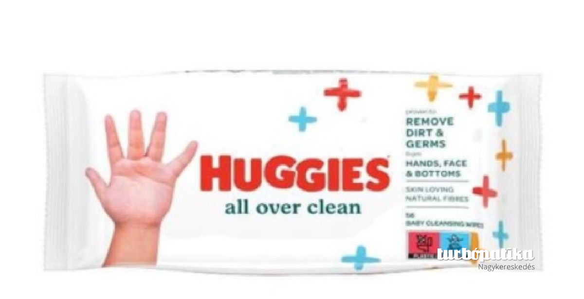 Huggies nedves baba törlőkendő 56db-os All over Clean