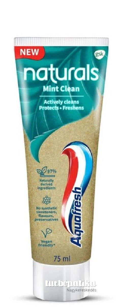  Aquafresh fogkrém 75 ml Toothpaste Naturals mint clean