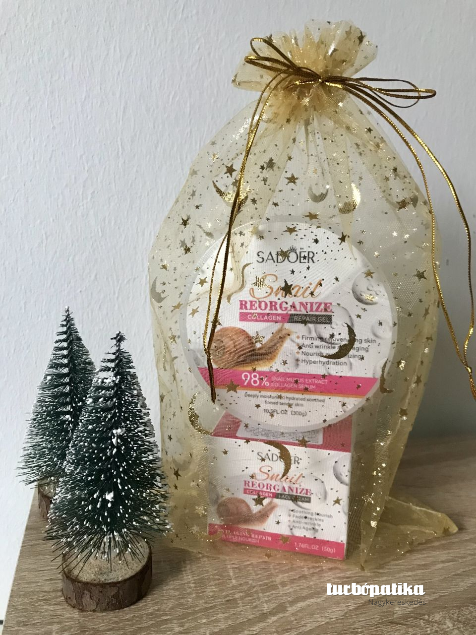 Sadoer Csiganyál Collagen ajándékcsomag (Sadoer Csiganyál Collagen arckrém 50g + Sadoer Csiganyál Collagen feszesítő zselé 300 g)