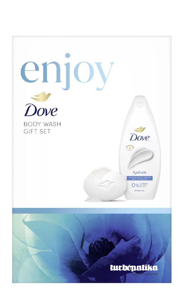 Dove ajándékcsomag Enjoy ( krémtusfürdő 250ml + krémszappan 90g )