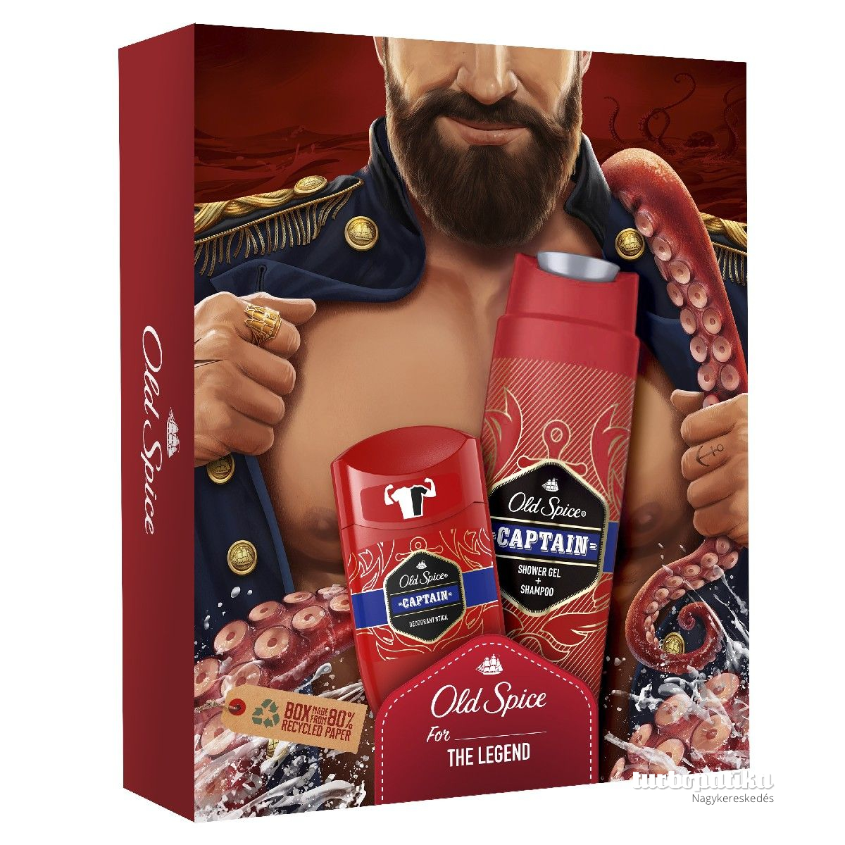 Old Spice ajándékcs.DARK CAPTAIN(stift 50ml+tusfürdő 250ml)