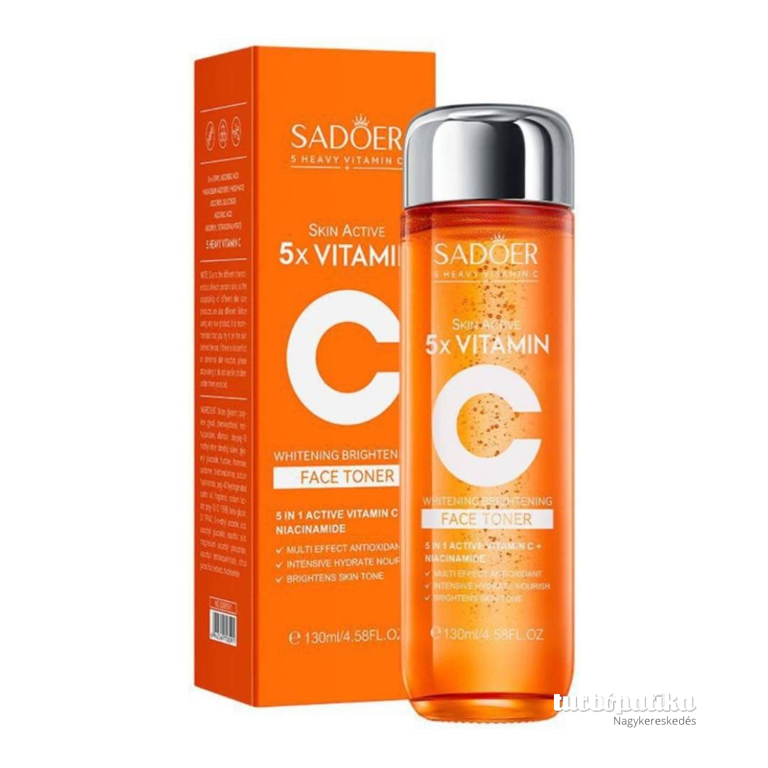 Sadoer Skin aktív 5X C-vitamin + niacinamid arcápoló tonik 130 ml SD08091