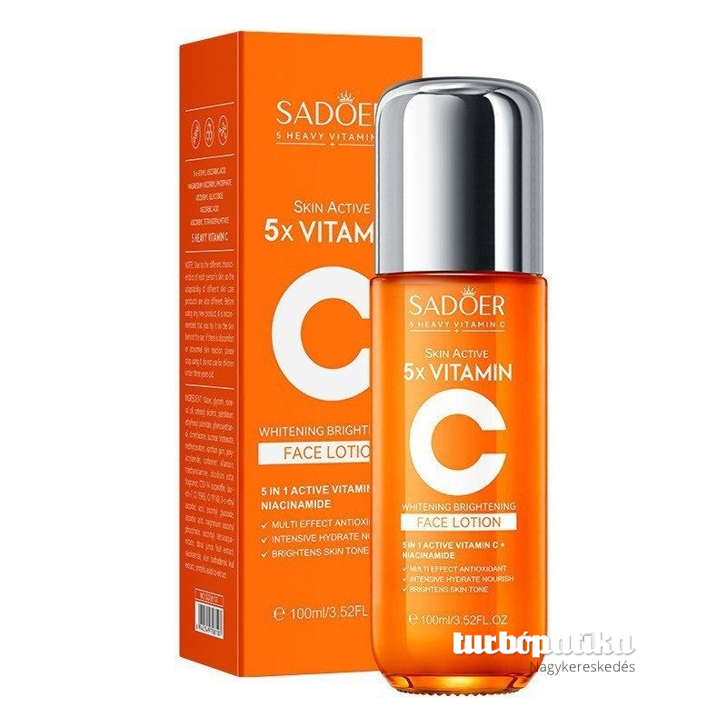 Sadoer Skin aktív 5X C-vitamin + niacinamid arcápoló lotion 100 ml SD08107