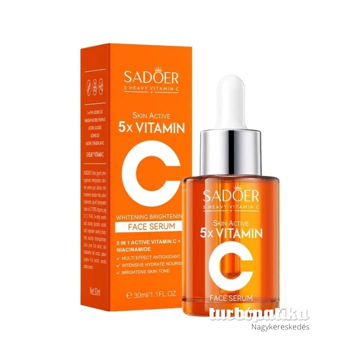 Sadoer Skin aktív 5X C-vitamin + niacinamid arcszérum 30 ml SD08084