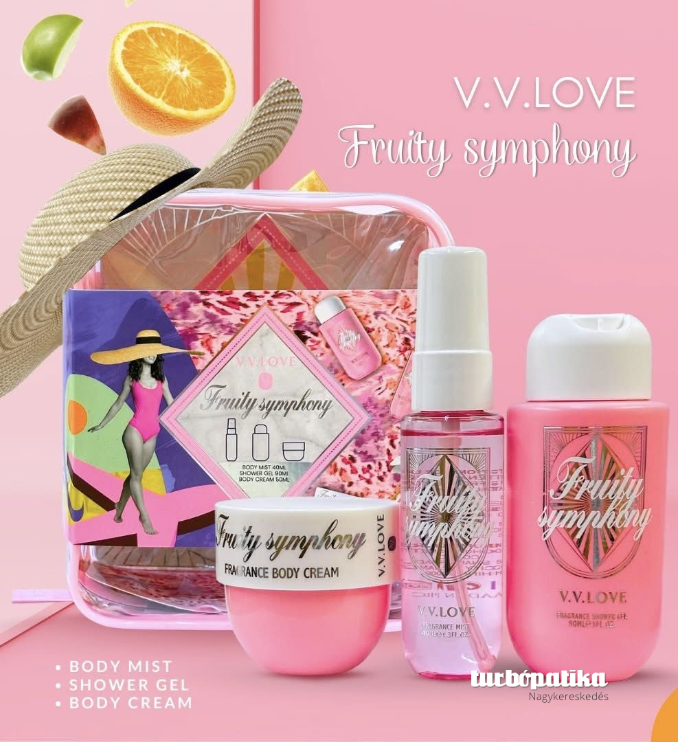 V.V. Love utazó szett 3 db-os Fruity Symphony V.V. Love utazó szett 3 db-os Fruity Symphony