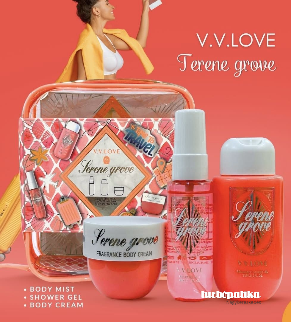 V.V. Love utazó szett 3 db-os Terene Grove V.V. Love utazó szett 3 db-os Terene Grove