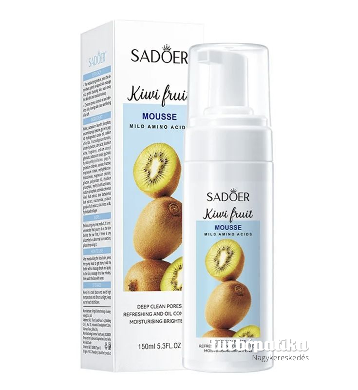 Sadoer arctisztító hab aminósavval 150 ml Kivi