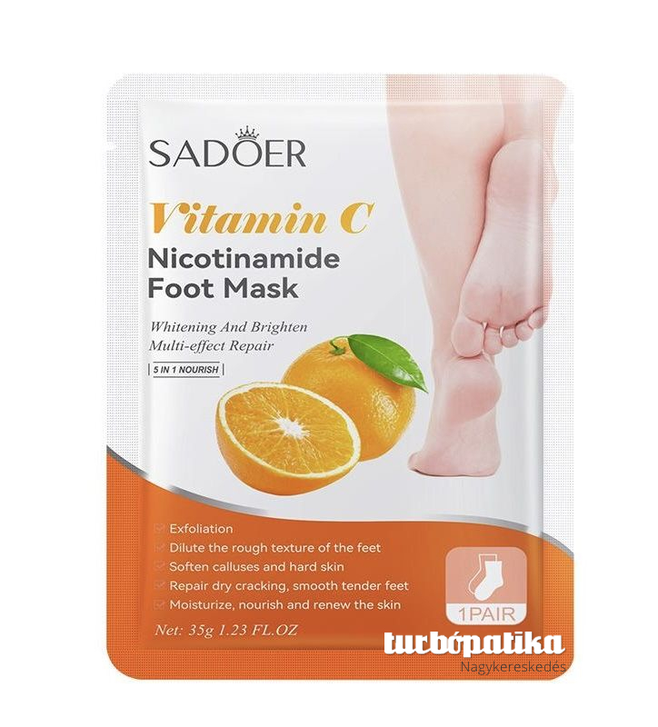 Sadoer Nicotinamide lábmaszk 35 g C-vitamin