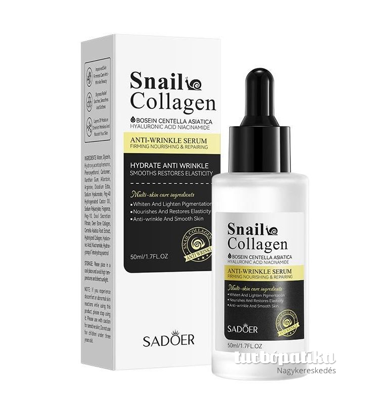 Sadoer csiganyálas kollagénes ránctalanító szérum 50 ml SD09692