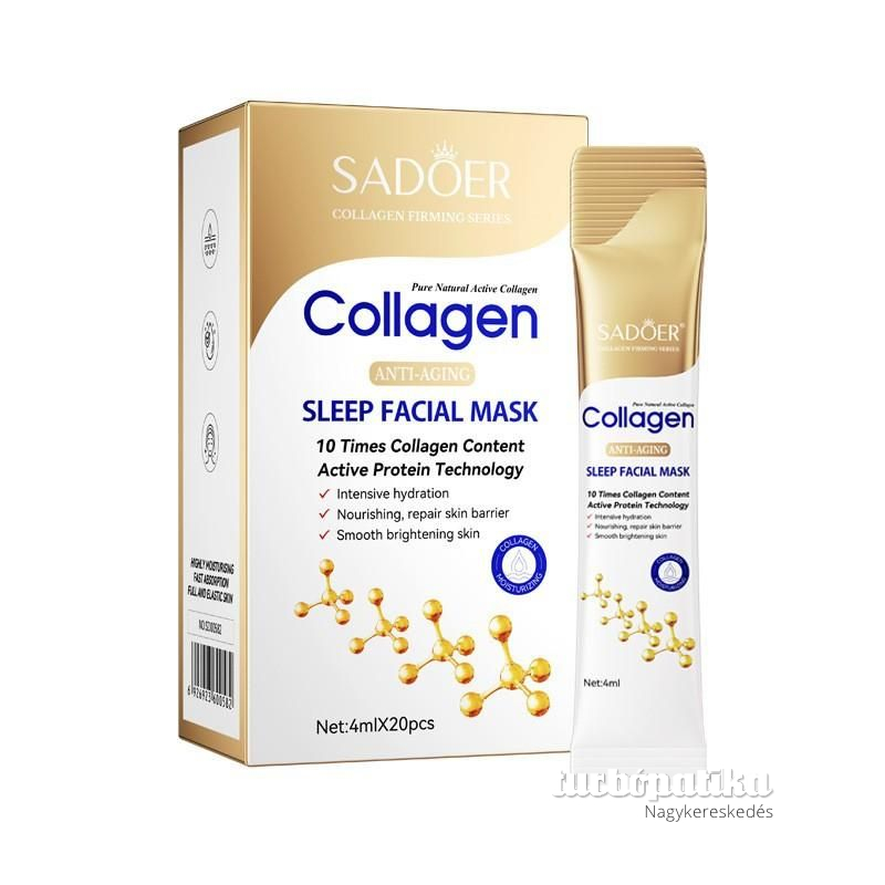 Sadoer kollagénes öregedésgátló éjszakai maszk (4ml x 20 db) SD00582