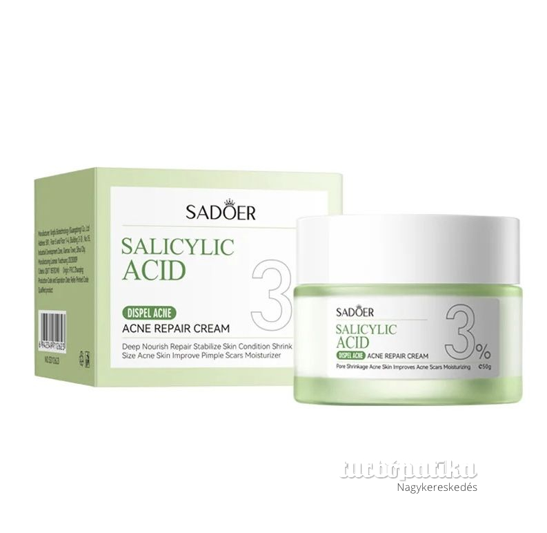 Sadoer szalicilsavas arckrém pattanások ellen 50 gr SD12623  Sadoer szalicilsavas arckrém pattanások ellen 50 gr SD12623