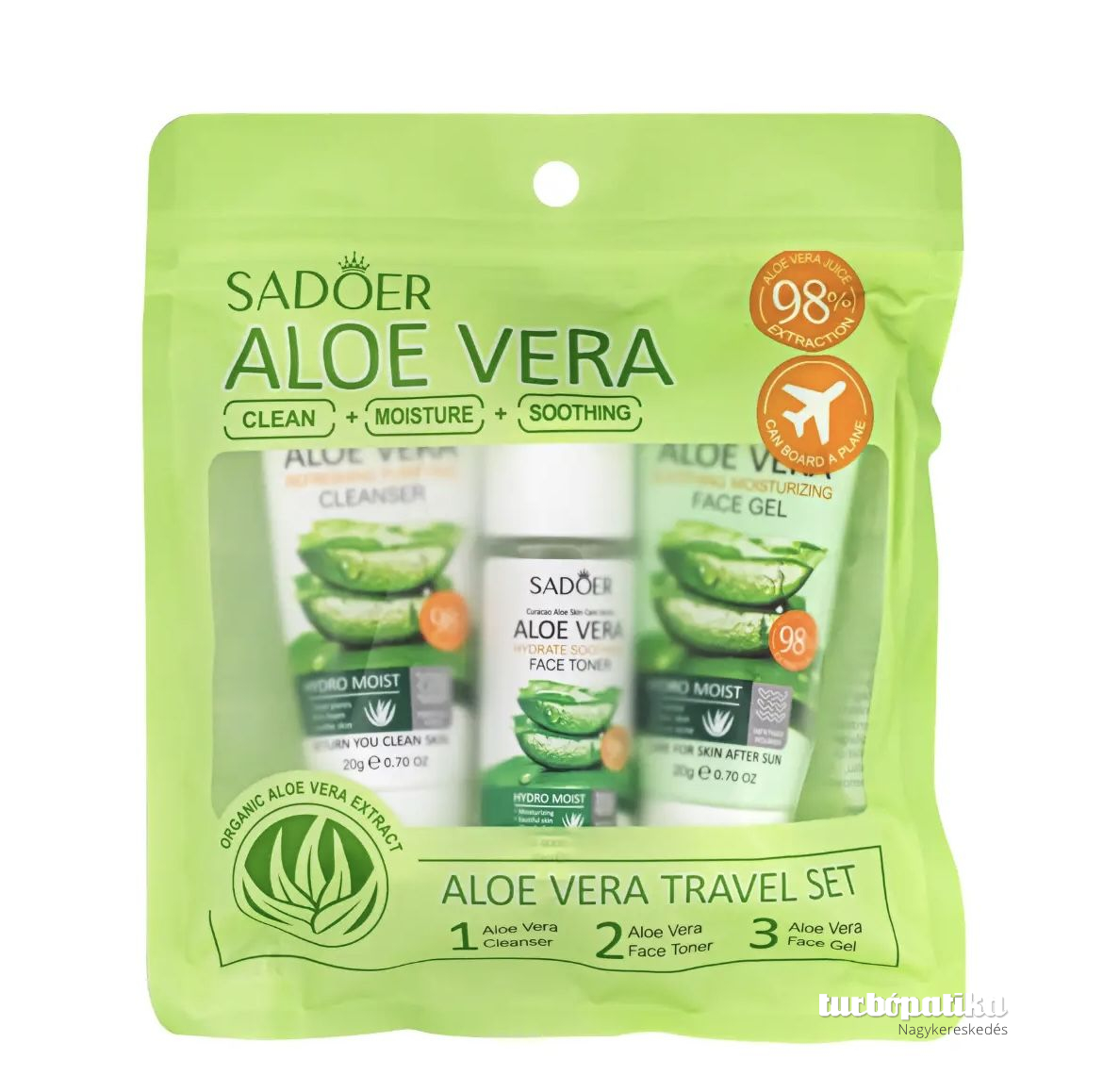 Sadoer aloe verás utazószett 3 db-os SD51554
