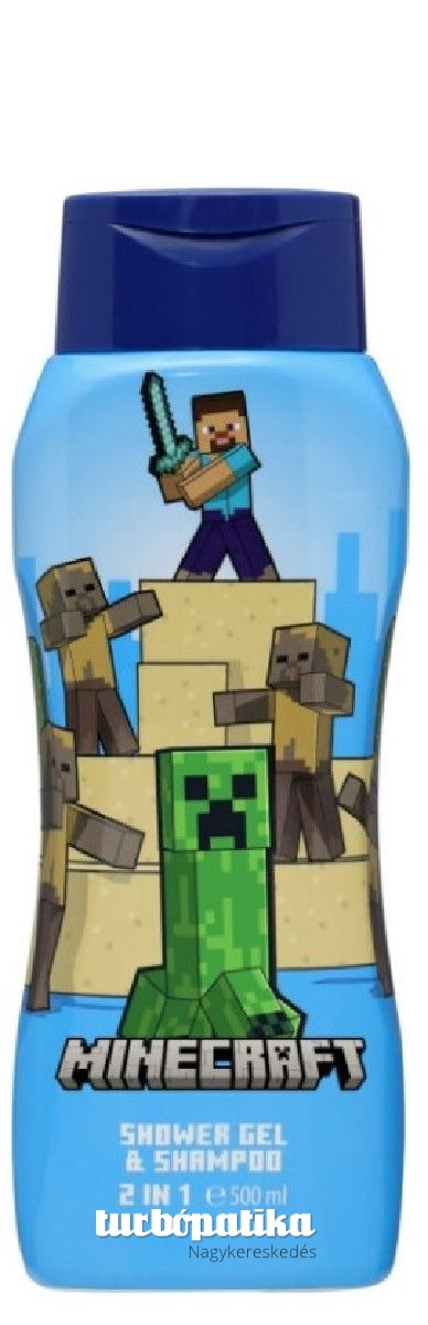 Kids tusfürdő és sampon 2in1 500 ml MINECRAFT Kids tusfürdő és sampon 2in1 500 ml MINECRAFT