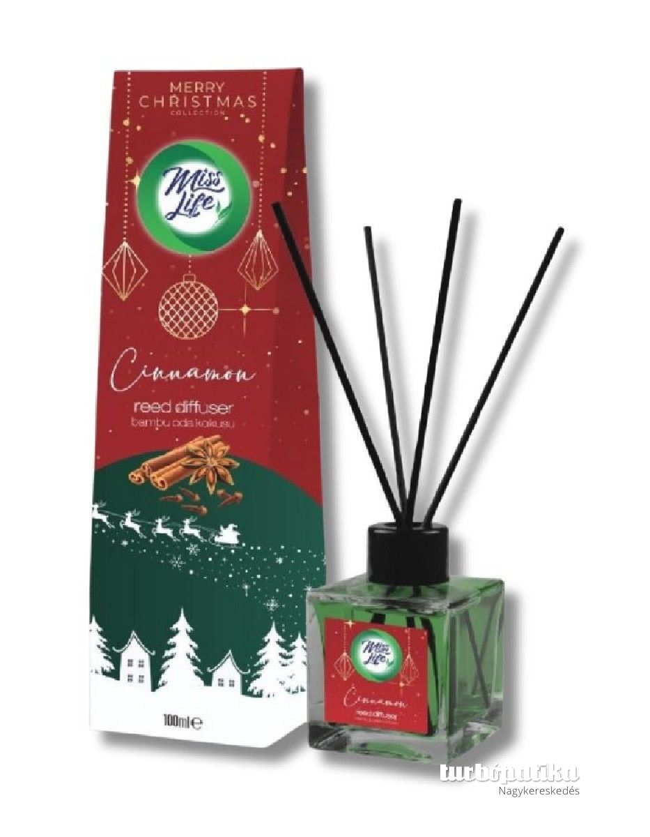  Miss Life Bamboo pálcikás légfrissítő 100 ml Cinnamon karácsonyi 