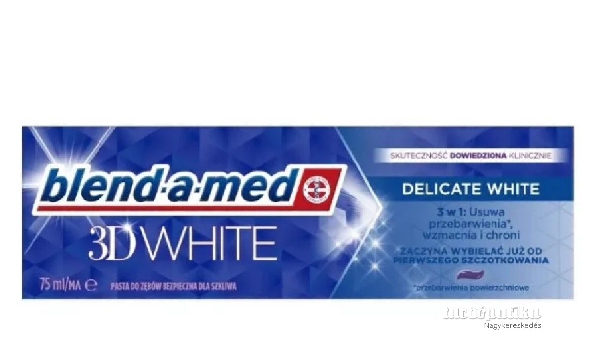 Blend-a-med fogkrém 75 ml 3DW Delicate White