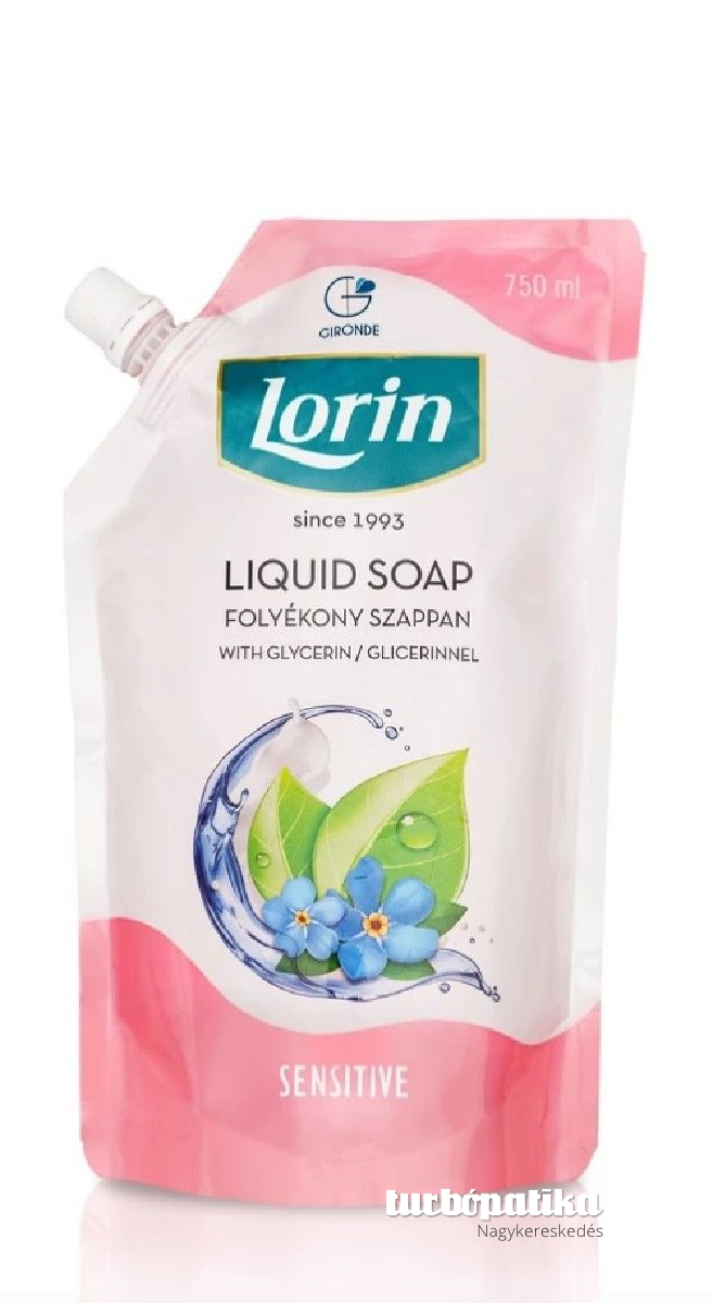 Lorin folyékony szappan ut. 750 ml Sensitive doypack Lorin folyékony szappan ut. 750 ml Sensitive doypack