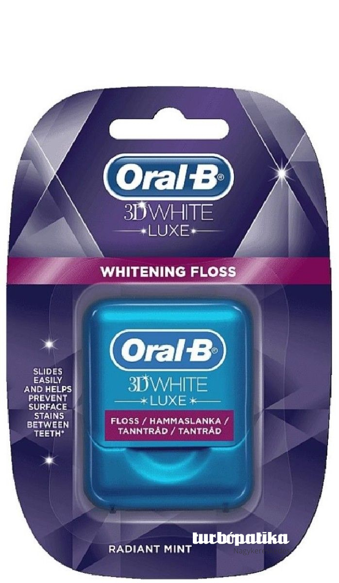 Oral B fogselyem 35m 3DWhite Luxe - Radiant Mint Oral B fogselyem 35m 3DWhite Luxe - Radiant Mint