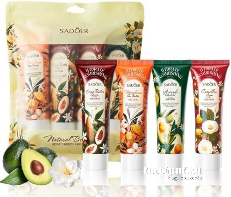 Sadoer Natural Botanical Hydrate & Nourish kézkrém szett (4 db x 80 gr) SD47007 