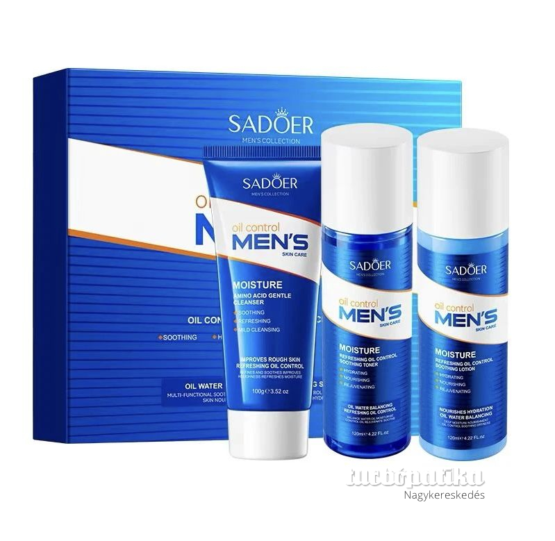 Sadoer Men's skin care szett 3 db-os Sadoer Men's skin care szett 3 db-os