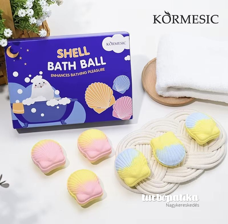 Kormesic fürdőbomba 100gx4 db Kagyló