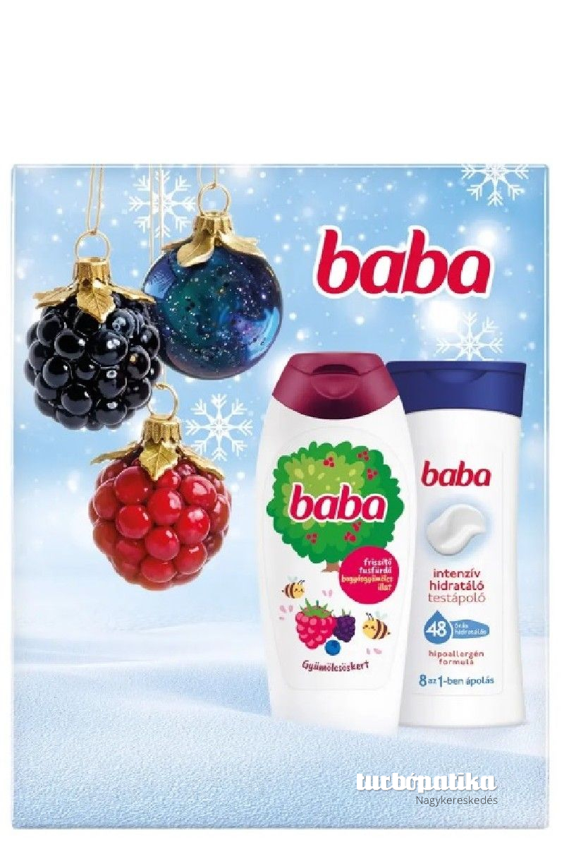 Baba ajándékcsomag Gyümölcsöskert (tus 400 ml+testápoló 400 ml)