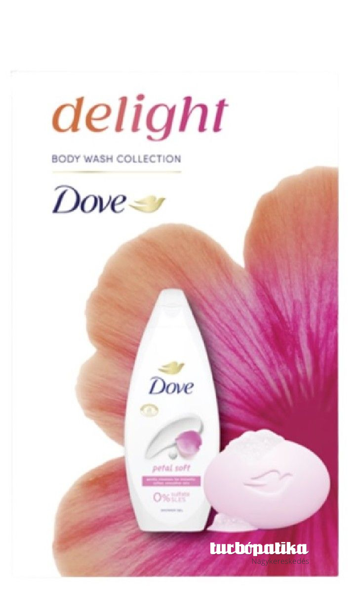 Dove ajándékcsomag Delight (tus 250ml + szappan 90g) Dove ajándékcsomag Delight (tus 250ml + szappan 90g)