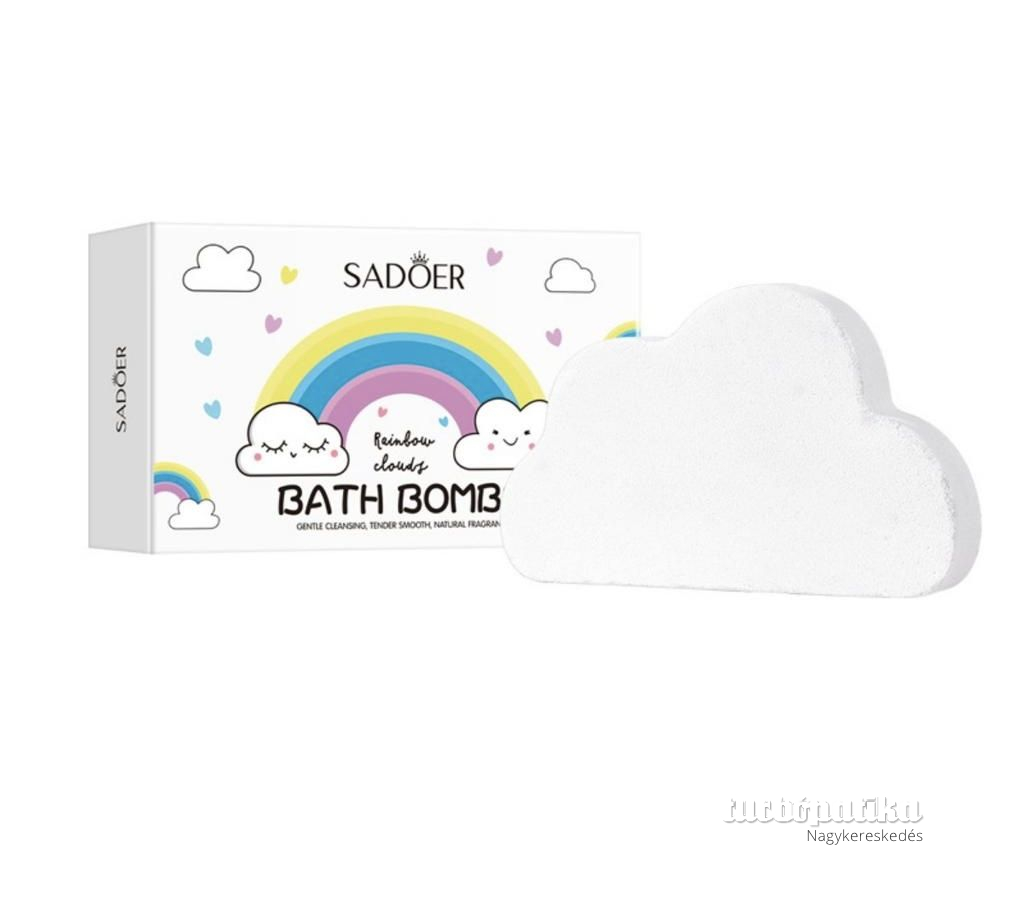 Sadoer Szivárvány fürdőbomba 100 g White