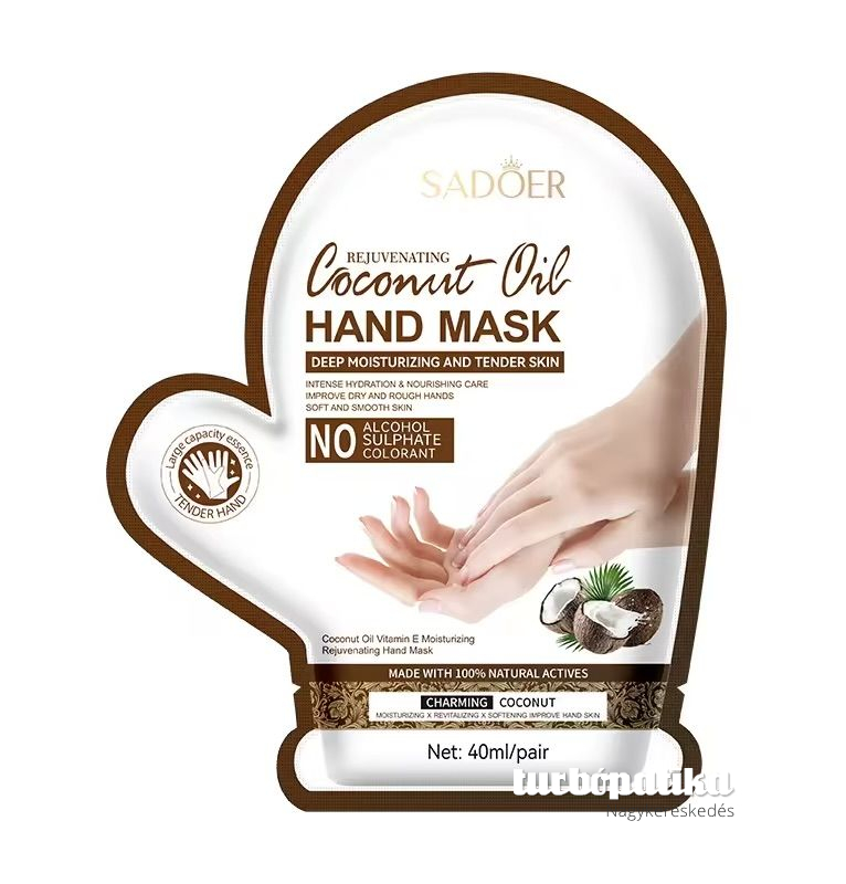 Sadoer kézmaszk 40 ml/pár Kókuszos