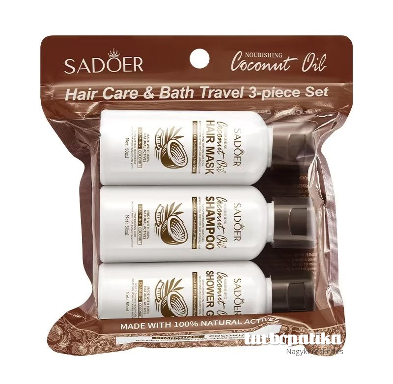 Sadoer kókuszos utazó szett (3 db-os) SD76670