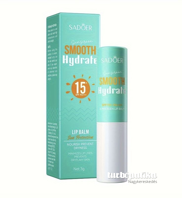 Sadoer hidratáló fényvédő ajakápoló SPF60+PA+++ 3 g SD00874