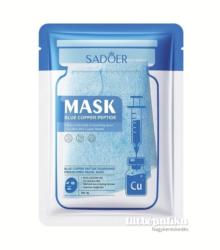 Sadoer bőrmegújító fátyolmaszk fagyasztva szárított technológiával 3 gr SD13973 