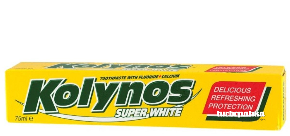 Kolynos fogkrém 75 ml Super white (Sárga) Kolynos fogkrém 75 ml Super white (Sárga)