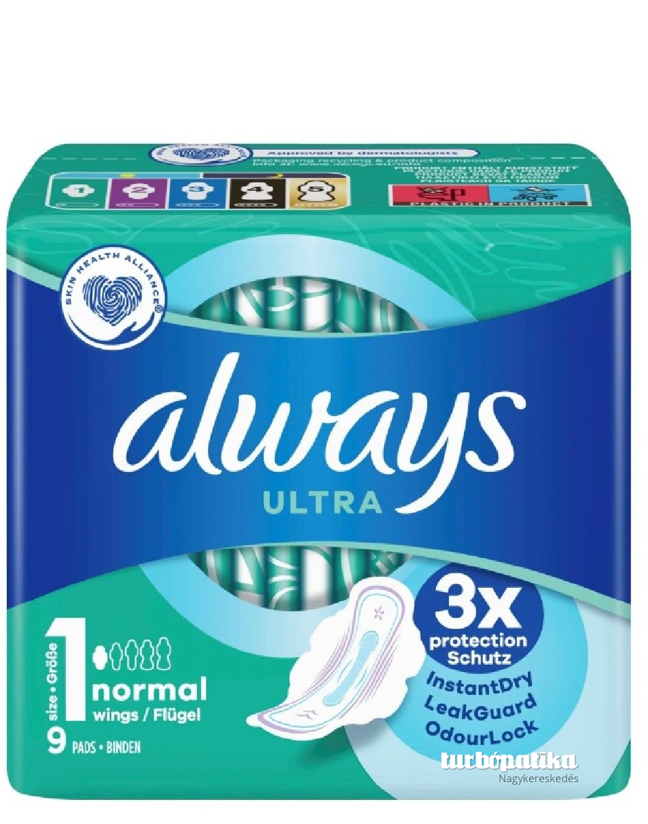 Always Ultra betét egészségügyi 9db-os Ultra Normal Plus