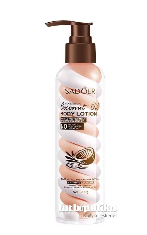Sadoer testápoló 200 ml Kókusz