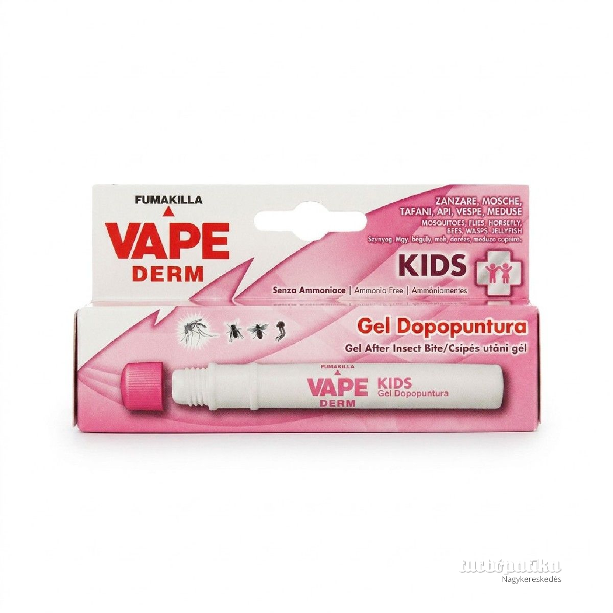 Vape csípés utáni bőrnyugtató gél 10 ml Kids Vape csípés utáni bőrnyugtató gél 10 ml Kids