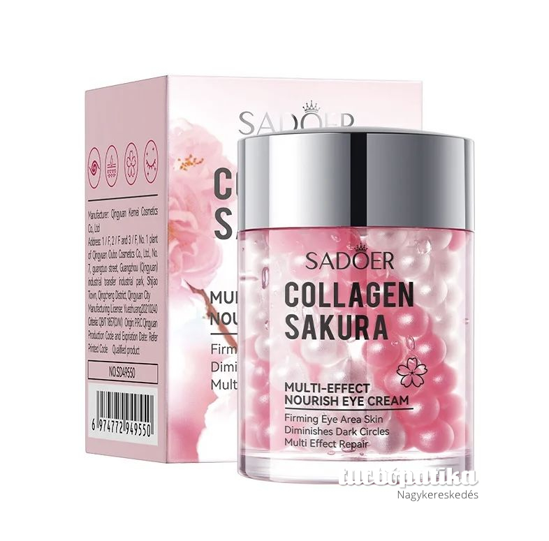 Sadoer kollagénes japáncseresznyés szemkrém 60 gr SD49550 Sadoer kollagénes japáncseresznyés szemkrém 60 gr SD49550