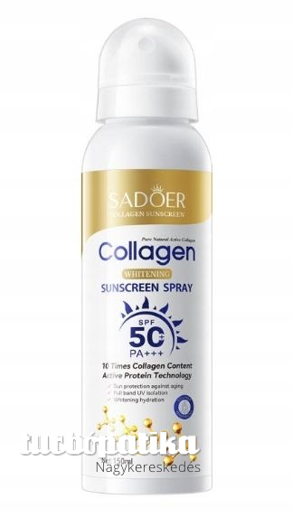 Sadoer kollagénes öregedésgátló fényvédő spray SPF50+PA+++ 150 ml SD38142 Sadoer kollagénes öregedésgátló fényvédő spray SPF50+PA+++ 150 ml SD38142
