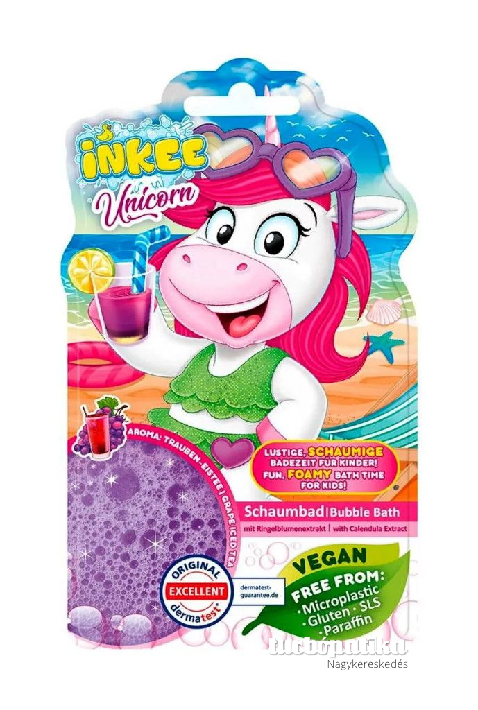 Craze Inkee Unikornisos habfürdő folyadék szőlő aromás - vegán